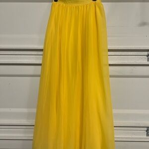 New York & Company Vibrant Yellow Maxi Skirt